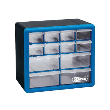 12 Drawer Plastic Organiser