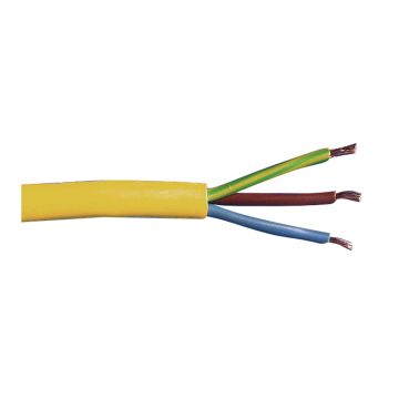 1.5mm²  Yellow Arctic 3 Core Round Flex Cable 100m Reel