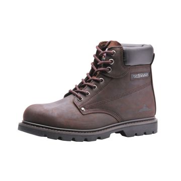 Brown Welted Safety Boots