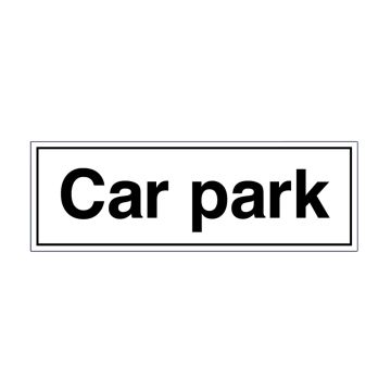 Car Park Rigid Plastic Sign (300 x 100mm)