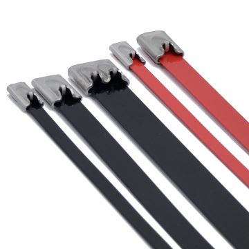 Polyester Coated 316 Stainless Steel Cable Ties