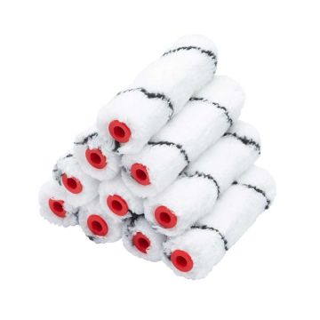 100mm (4") Microfibre Mini Roller Sleeves (Medium Pile)