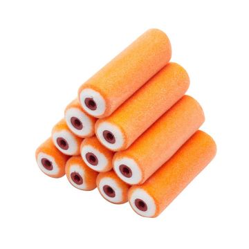 100mm (4") Flocked Foam Mini Roller Sleeves (Gloss)