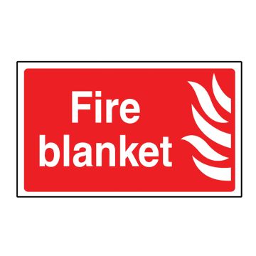 Fire Blanket Self Adhesive Sign (200 x 150mm)
