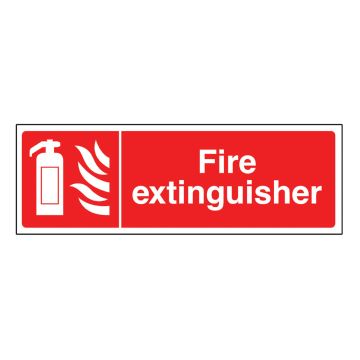 Fire Extinguisher Self Adhesive Sign (300 x 100mm)