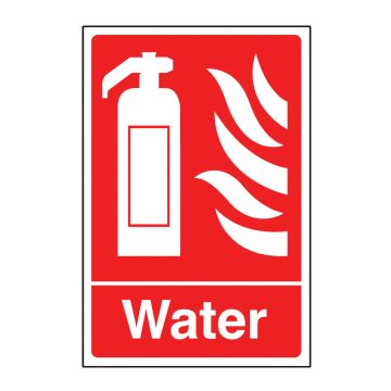 Fire Extinguisher- Water Self Adhesive Sign (200 x 300mm)
