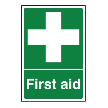 First Aid Safety Self Adhesive Sign (200 x 300mm)