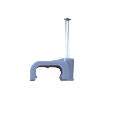 Grey Flat Cable Clips for Twin & Earth