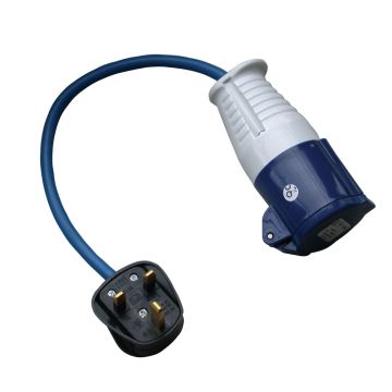 240V Fly Lead (13 Amp Plug to 16 Amp Coupler Socket)