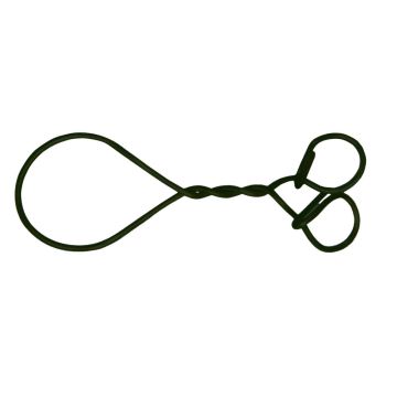 Green PVC Coated Loop End Wire Sack & Rebar Ties