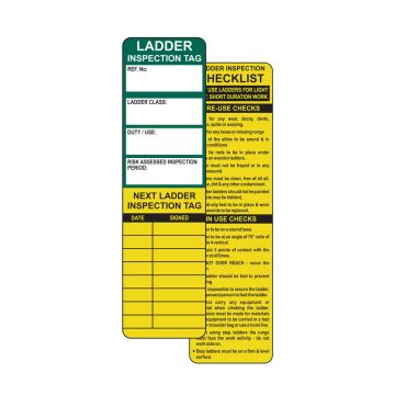 Single Insert For Ladder Safety Tag 50 x 181mm