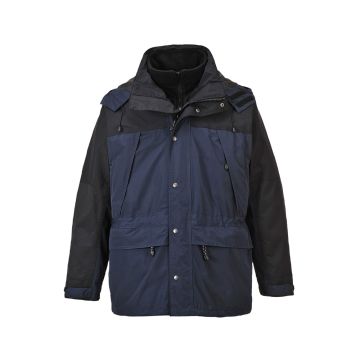 Navy/Black 3 In 1 Waterproof Jacket