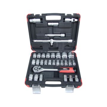 32 Piece 1/2" Drive Metric Socket Set