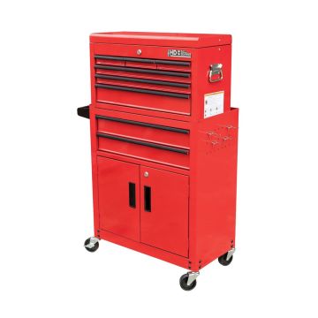 8 Drawer Red Heavy Duty Combination Unit