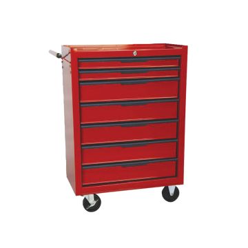 7 Drawer Red Heavy Duty Trolley