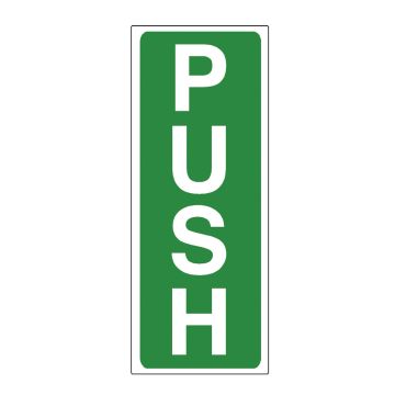 Push Self Adhesive Sign (75 x 150mm)