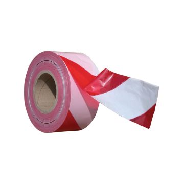 Red/White Stripe Non Adhesive Barrier Tape 64mm x 500m