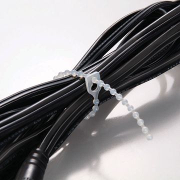 Natural Releasable Beaded Tie 110 x 2.3mm