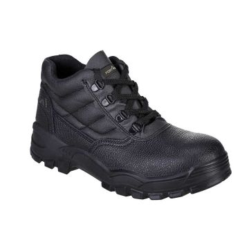 Black Safety Work Boot - Chucka Style