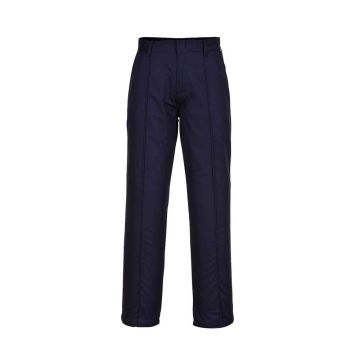 Navy Blue Polycotton Drivers Trousers