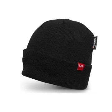 Thinsulate Lined Black Beanie Hat