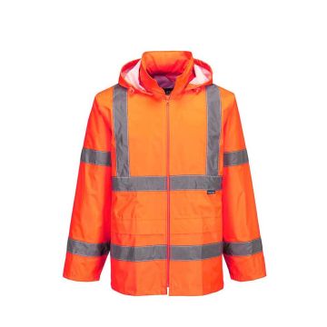 Orange Hi Vis Lightweight Waterproof Jacket