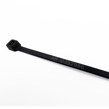 Black Printed Cable Tie- Unspecified Sequential Numbers 200 x 4.8mm
