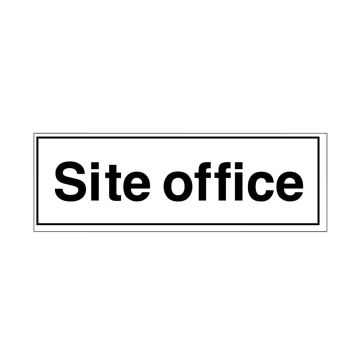 Site Office Rigid Plastic Sign (300 x 100mm)