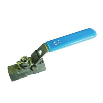1/4" Stainless Steel 1 Piece Lever Ball Valve