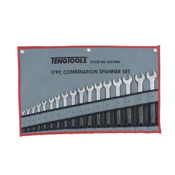 Teng 17 Piece Metric Combination Spanner Set (6-22mm)