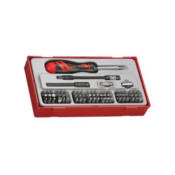 Teng 74 Piece Ratcheting Screwdriver Bit Set in TT Tray