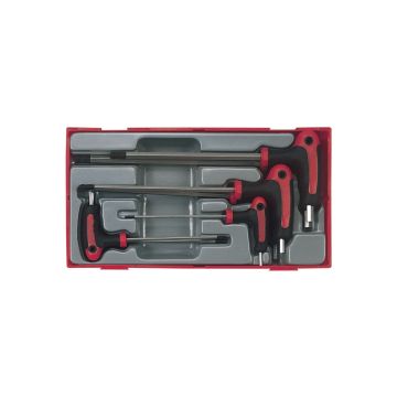 Teng 7 Piece T-Handle Metric Hex Key Set in TT Tray