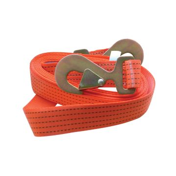 5 Ton Tow Strap (With Flat Snap Hooks) 50mm x 4.5m