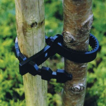 Black Self Expanding Soft Tree Ties 300mm x 13mm