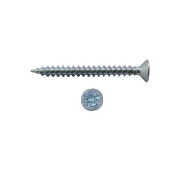 Twinthread Woodscrews Pozi Csk- BZP