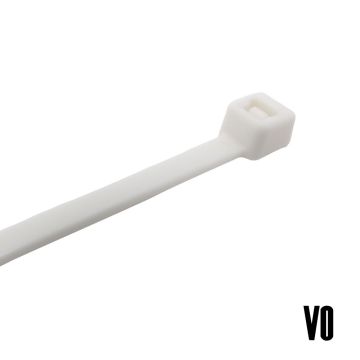 White V0 Self-Extinguishing Cable Ties