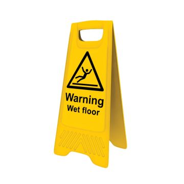 Warning Wet Floor'  Standing A Board 615 x 290mm