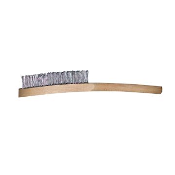 4 Row Wooden Handle Wire Brush