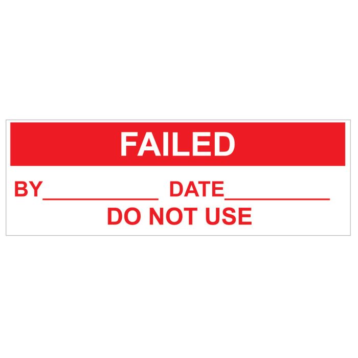 Failed Electrical Safety Labels 45 x 15mm