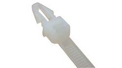 Panel Mount Cable Tie Head Without Wings in Natural Colour Nylon
