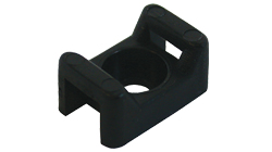 Saddle Mount Screw Down Cradle Type For Cable Ties in Black Nylon